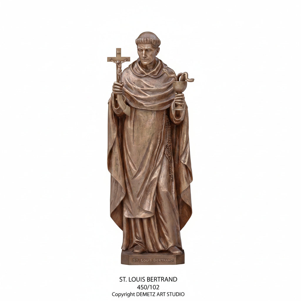 Statue of St. Louis Bertrand by Demetz (450/102)