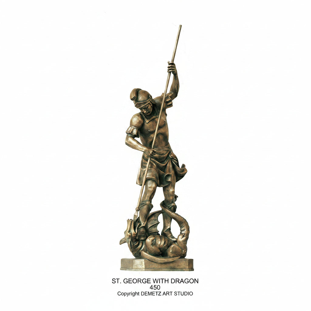 Statue of St. George with Dragon by Demetz (450)