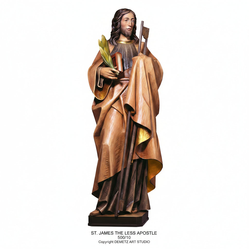 Wood Carved Statue of St. James The Less Apostle by Demetz (500/10)