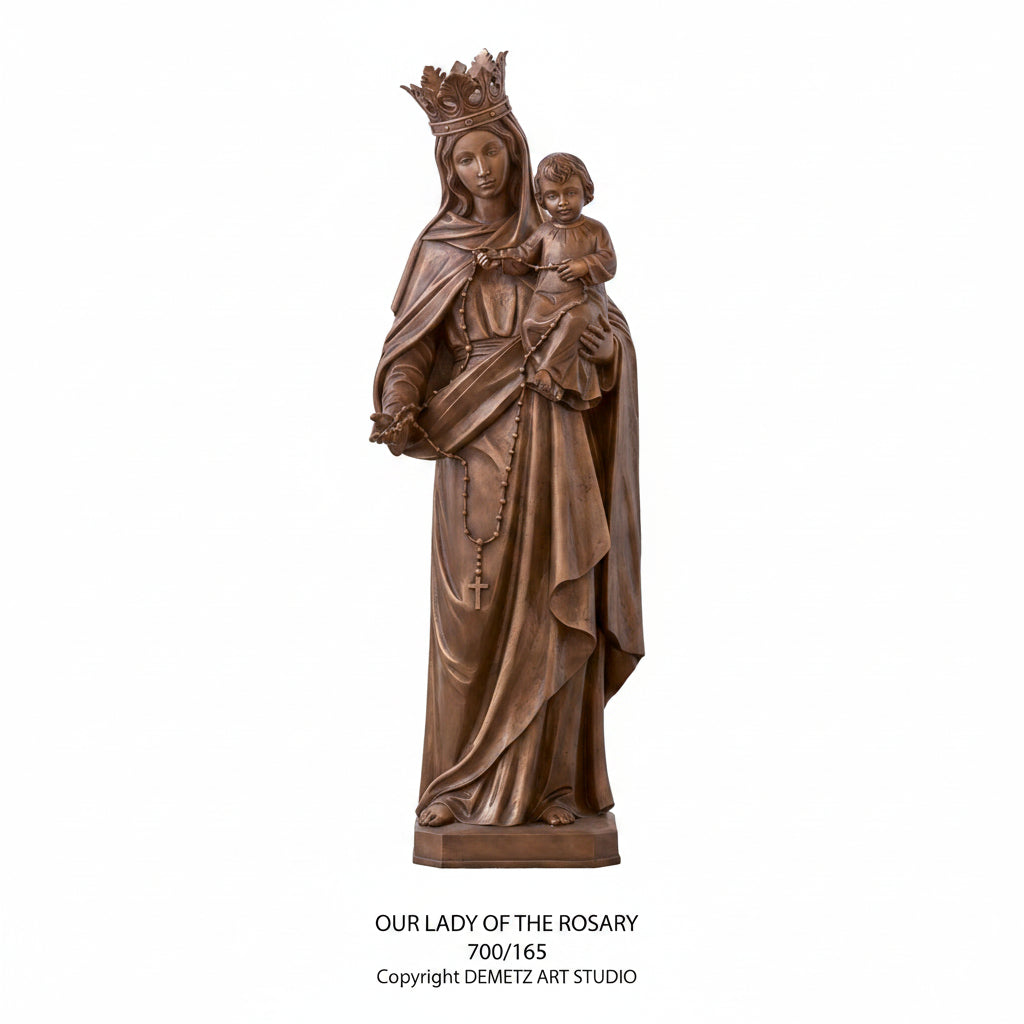 Wood Carved Statue of Mary, Our Lady of Altotting by Demetz (700/169)