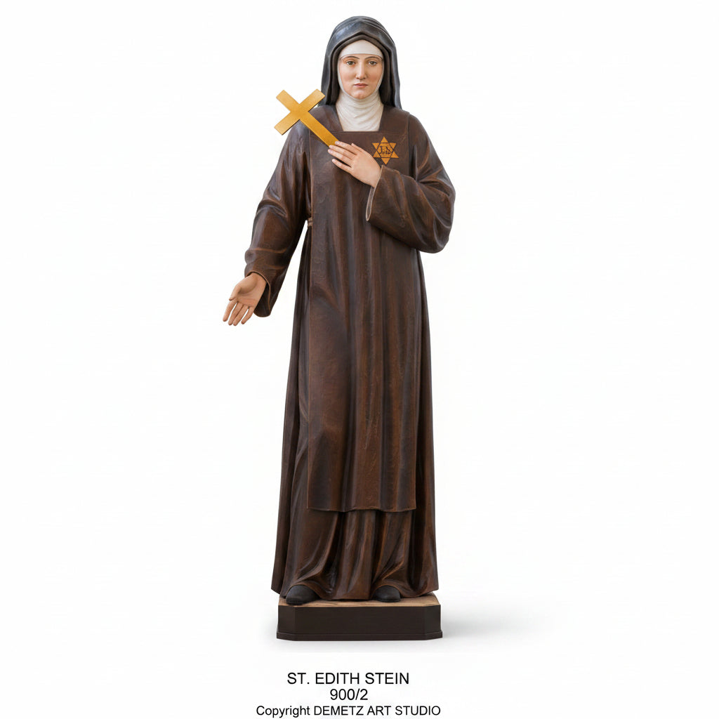 Wood Carved Statue of St. Edith Stein by Demetz (900/2)
