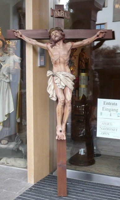 Wood Carved Crucifix (COR6) Fynders Keepers