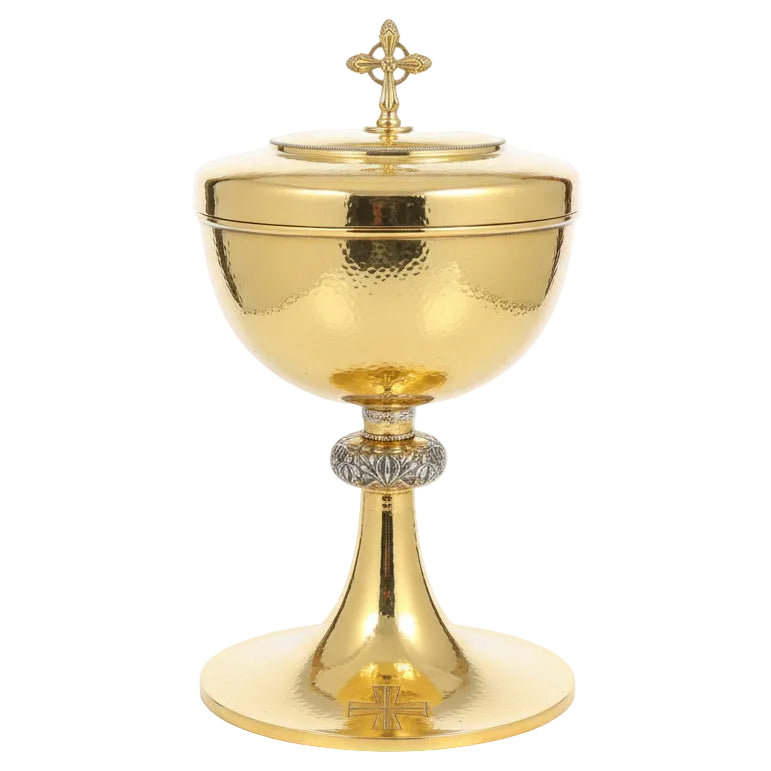H-37 Hand Hammered Sterling Silver Ciborium