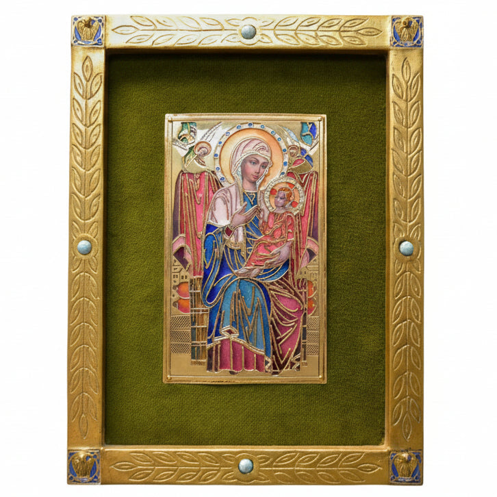H-1001 Baked Enamel Panel of Our Lady of Perpetual Help