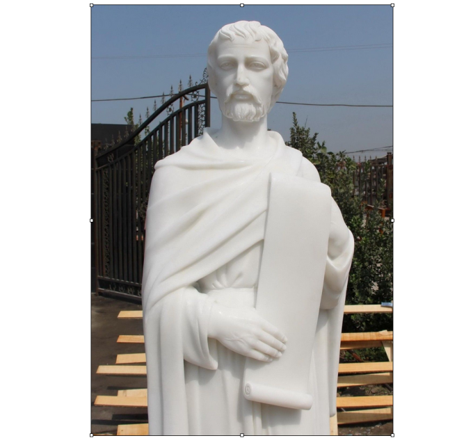 St Mark the Evangelist Marble Statue 71" M1510 Fynders Keepers