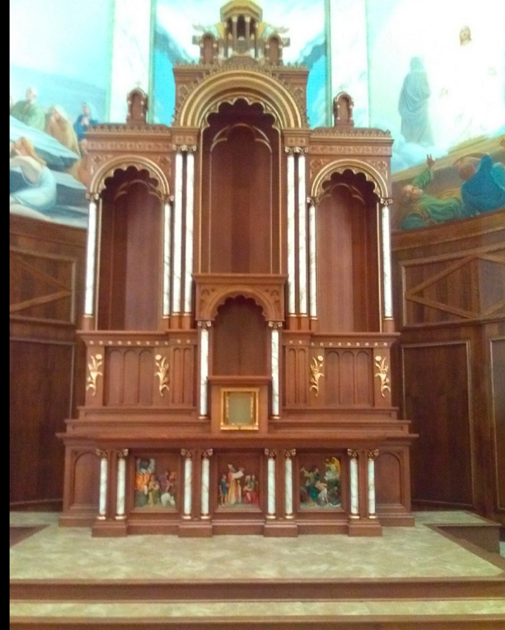 Carved high altar for St. Joseph's Catholic Church, Ohio