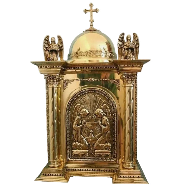 H-411AN Gothic Tabernacle with Kneeling Angels Fynders Keepers