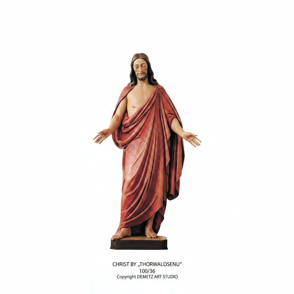 Wood Carved Statue of Christ, Jesus by Demetz (100/36)