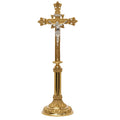 H-107B-AC Brass Altar Crucifix