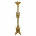 H-125M Brass and Marble Candlestick