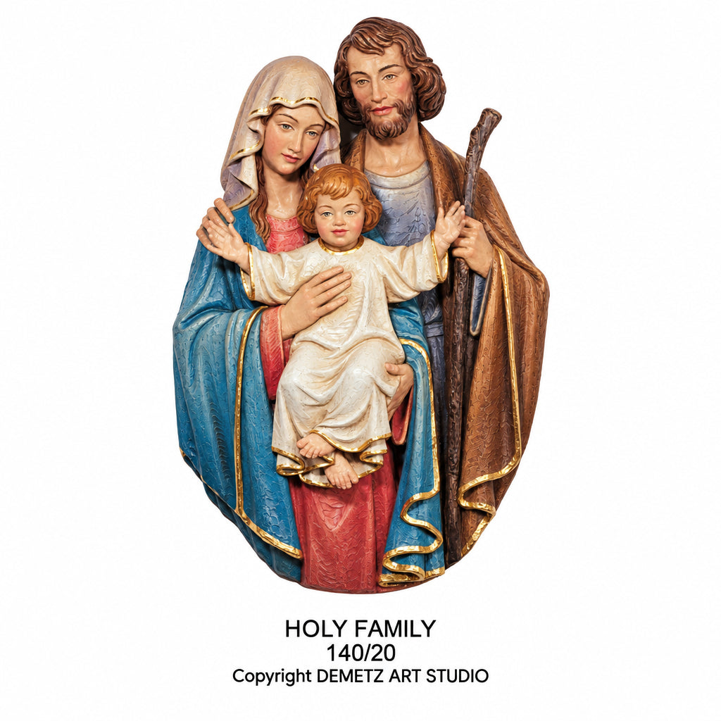Wood Carved Holy Family "Presentation of the Lord" - 3/4 Relief by Demetz (140/20)
