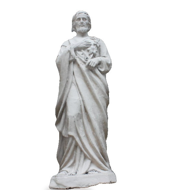 St Joseph Carved Marble Statue M2575 Fynders Keepers