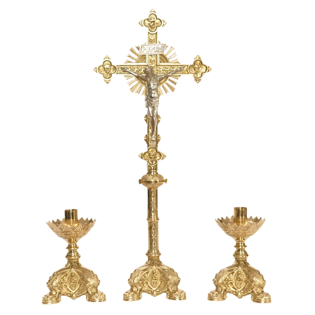 H-155AC Baroque Altar Crucifix