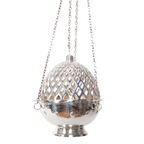 H-173S Silver Plated Cathedral Censer, Thurible
