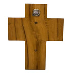 H-215B Byzantine Wall Crucifix on Wood Backplate