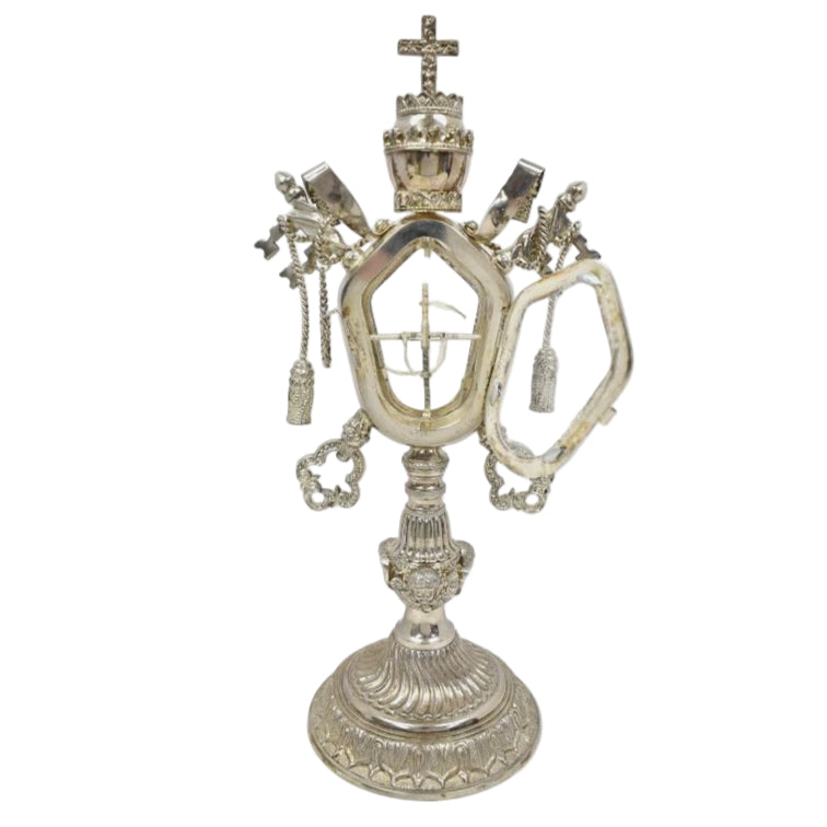 H-246S Silver Plated Vatican Reliquary