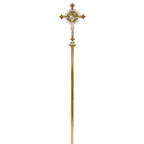 H-332PCST Processional Crucifix with Stones