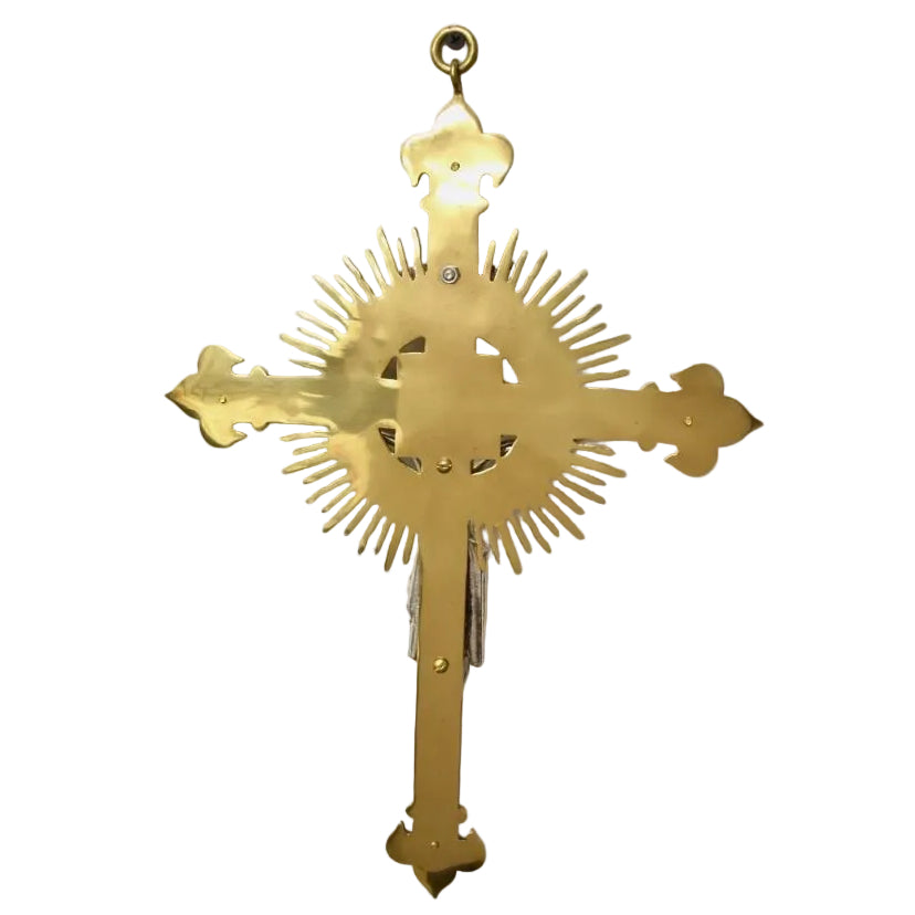H-332AS Decorative Wall Crucifix with Stones