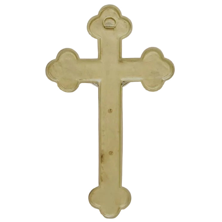 H-392 Brass Wall Hanging Crucifix, Altar Crucifix