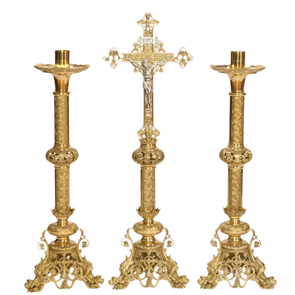 H-143AC Baroque Altar Crucifix