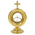 H-415G Gold Plated Chapel Monstrance with Luna