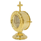 H-415G Gold Plated Chapel Monstrance with Luna