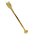 H-428 Long Gold Plated Scruple Spoon