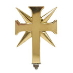 H-430 Brass Tabernacle Cross Finial