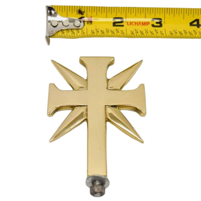 H-430 Brass Tabernacle Cross Finial