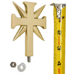 H-430 Brass Tabernacle Cross Finial