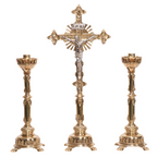 H-108B-SS Brass Stem Altar Crucifix