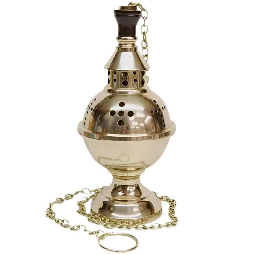H-431SC Single Chain Brass Censer