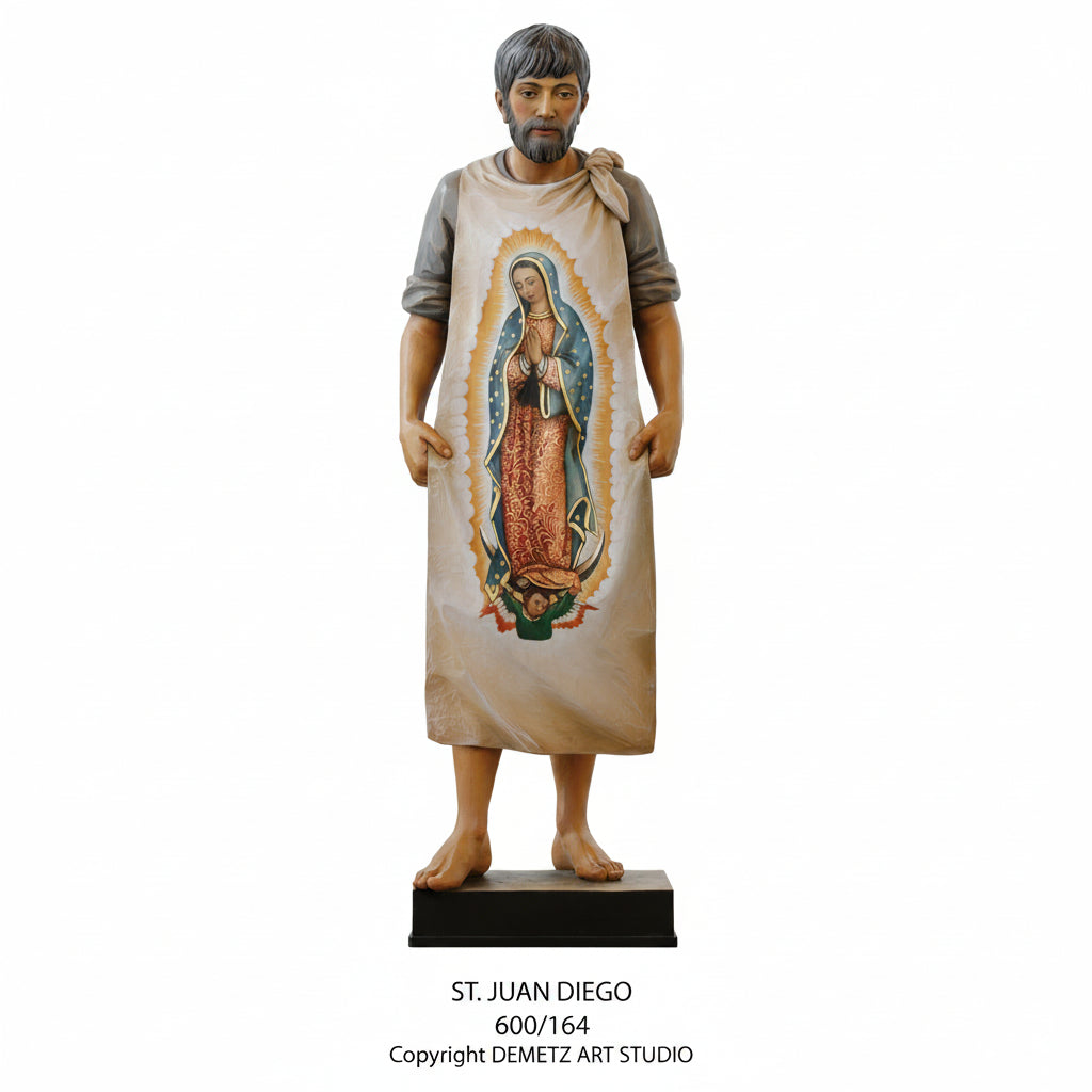 Wood Carved Statue of St. Juan Diego by Demetz (600/164)