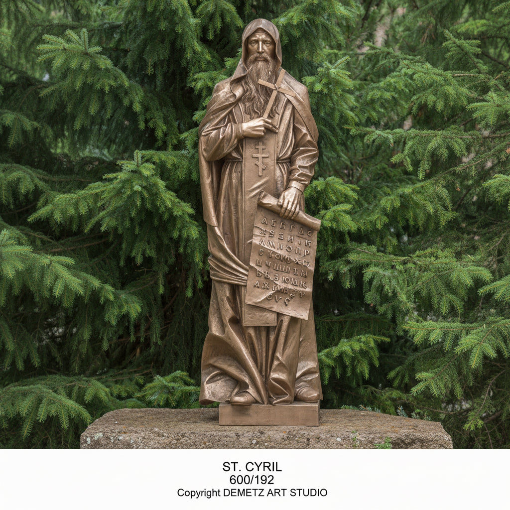 Bronze Statue of St. Cyril by Demetz (600/192)