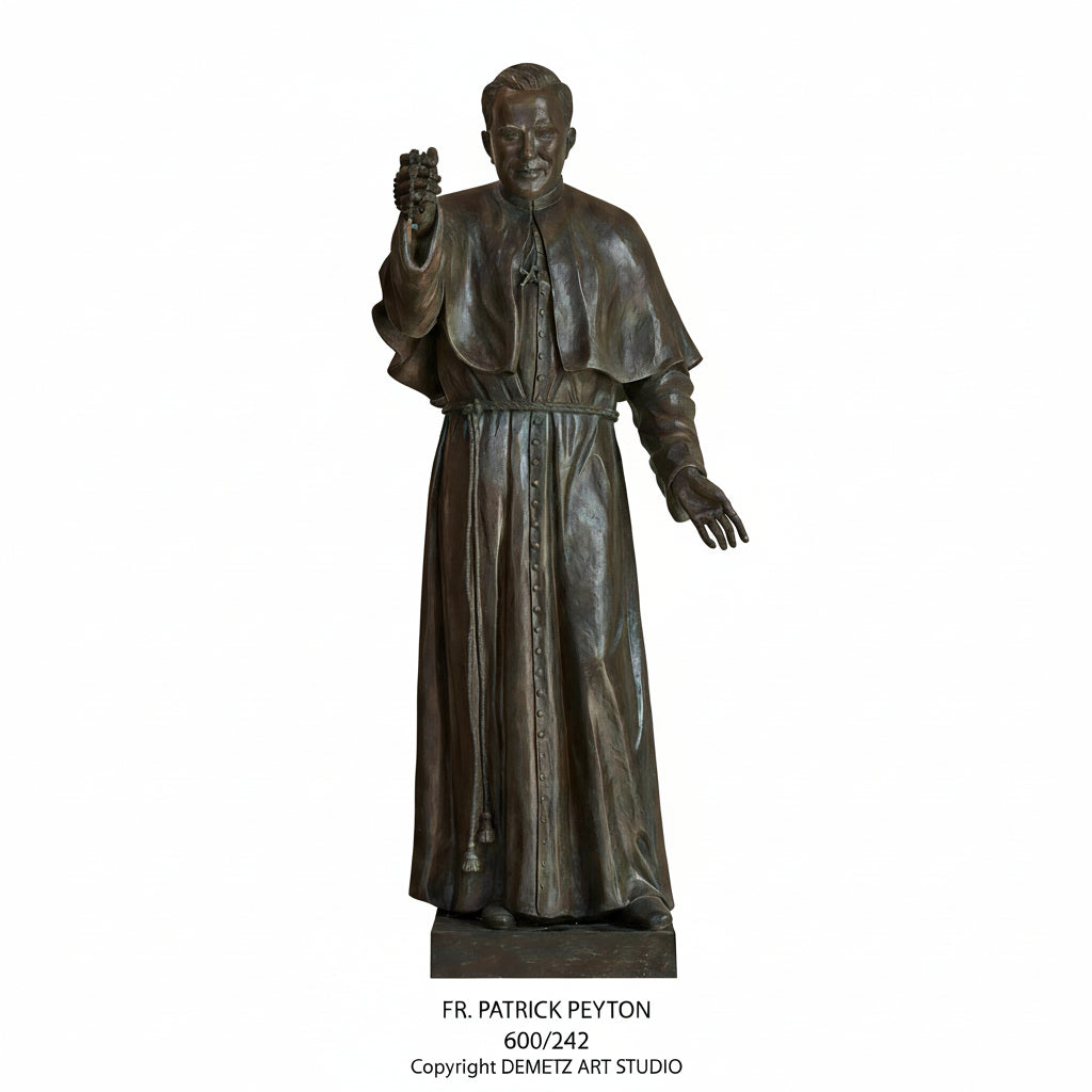 Bronze Statue of Fr. Patrick Peyton by Demetz (600/242)
