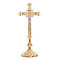H-44ACG Gold Plated Altar Crucifix