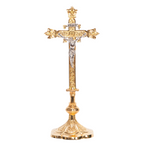H-44ACG Gold Plated Altar Crucifix