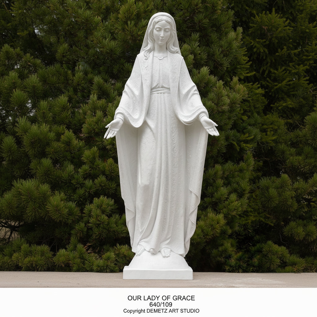 Statue of Mary, Our Lady of Grace by Demetz (640/109)