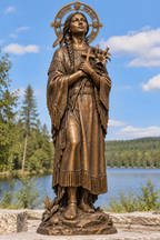 St Kateri 5ft Bronze statue