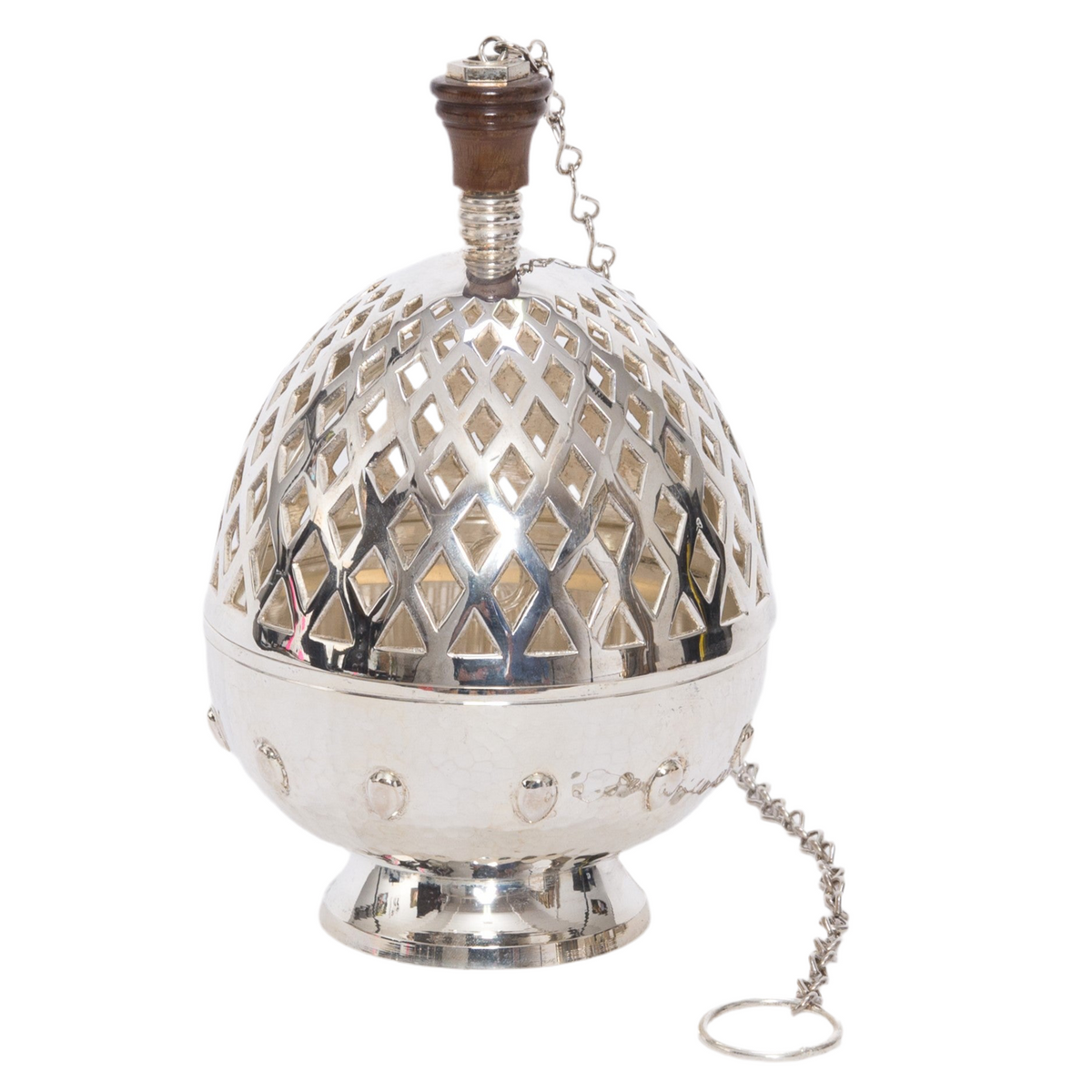 H-173SSC Silver Plated Single Chain Censer, Thurible
