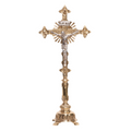 H-108B-SS Brass Stem Altar Crucifix