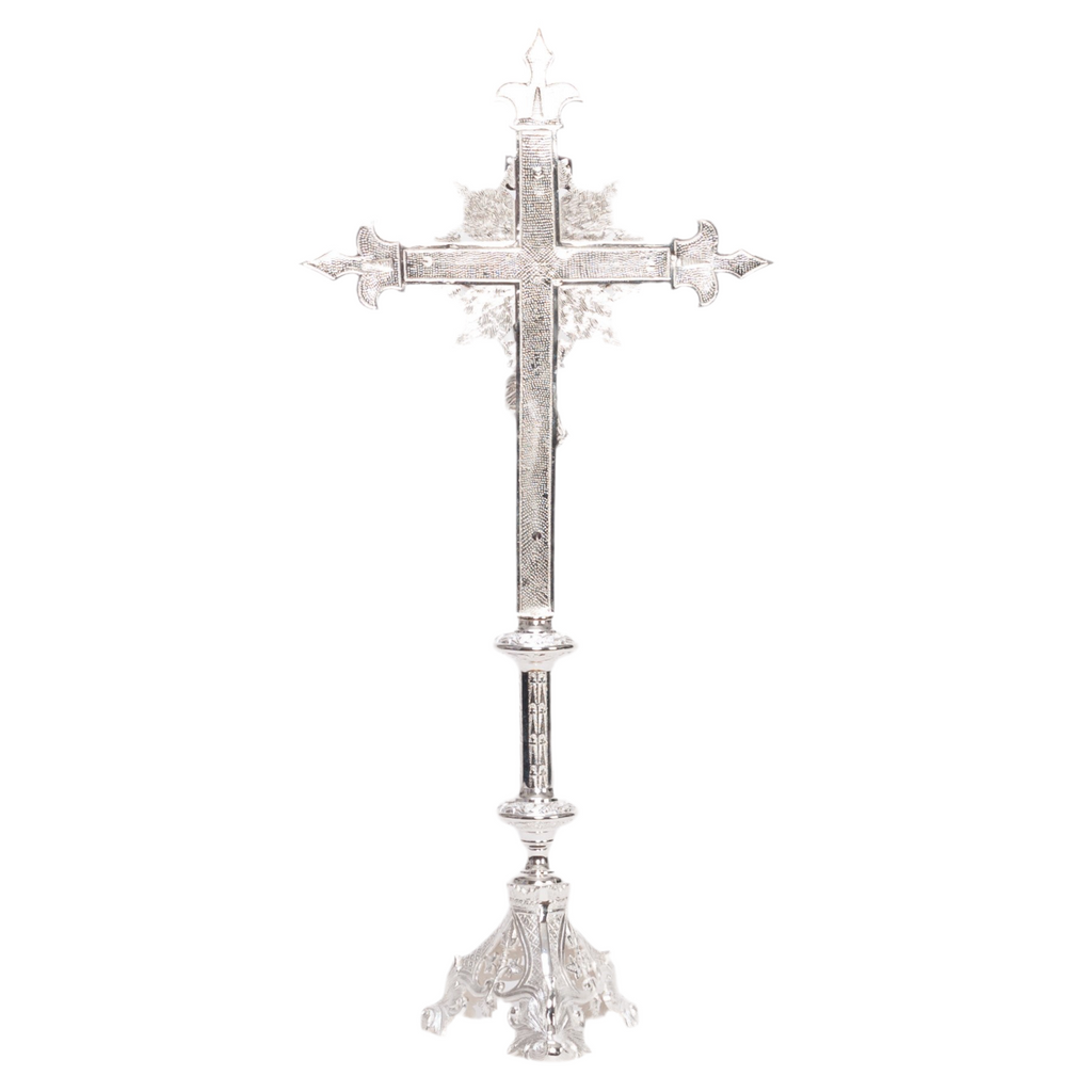 H-135ACS Silver Plated Altar Cross