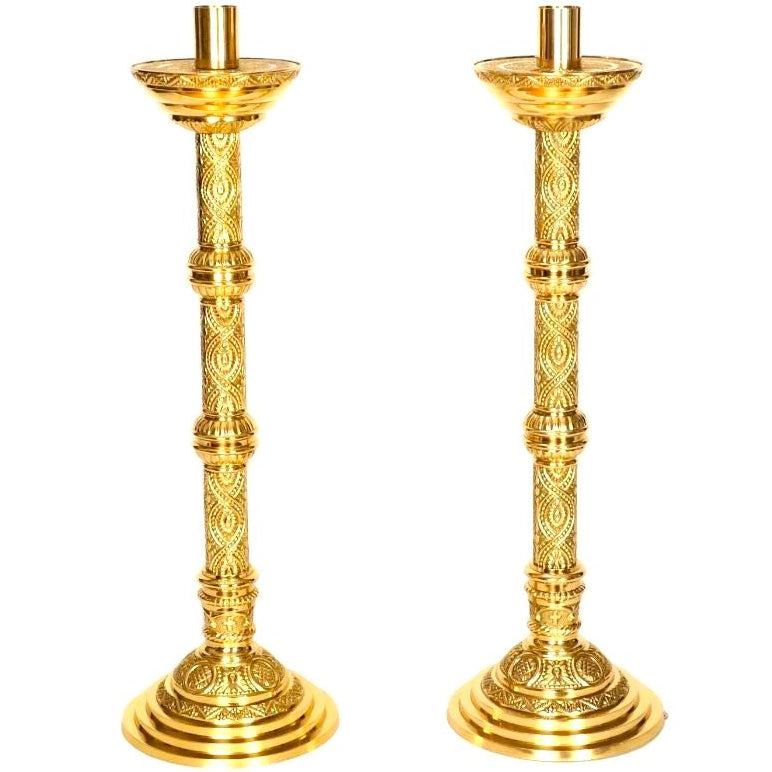 H-98G-24 Gold Plated Candlestick