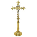 H-98ACG Gold Plated Altar Crucifix
