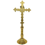 H-98ACG Gold Plated Altar Crucifix