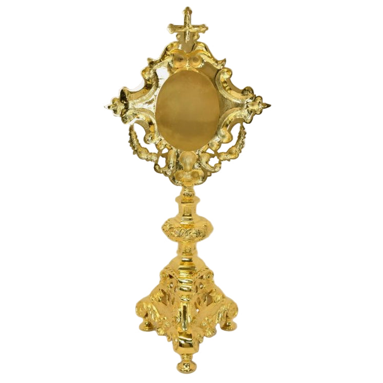 H-9G Large Gold Plated Reliquary