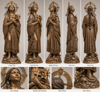 St Kateri 5ft Bronze statue