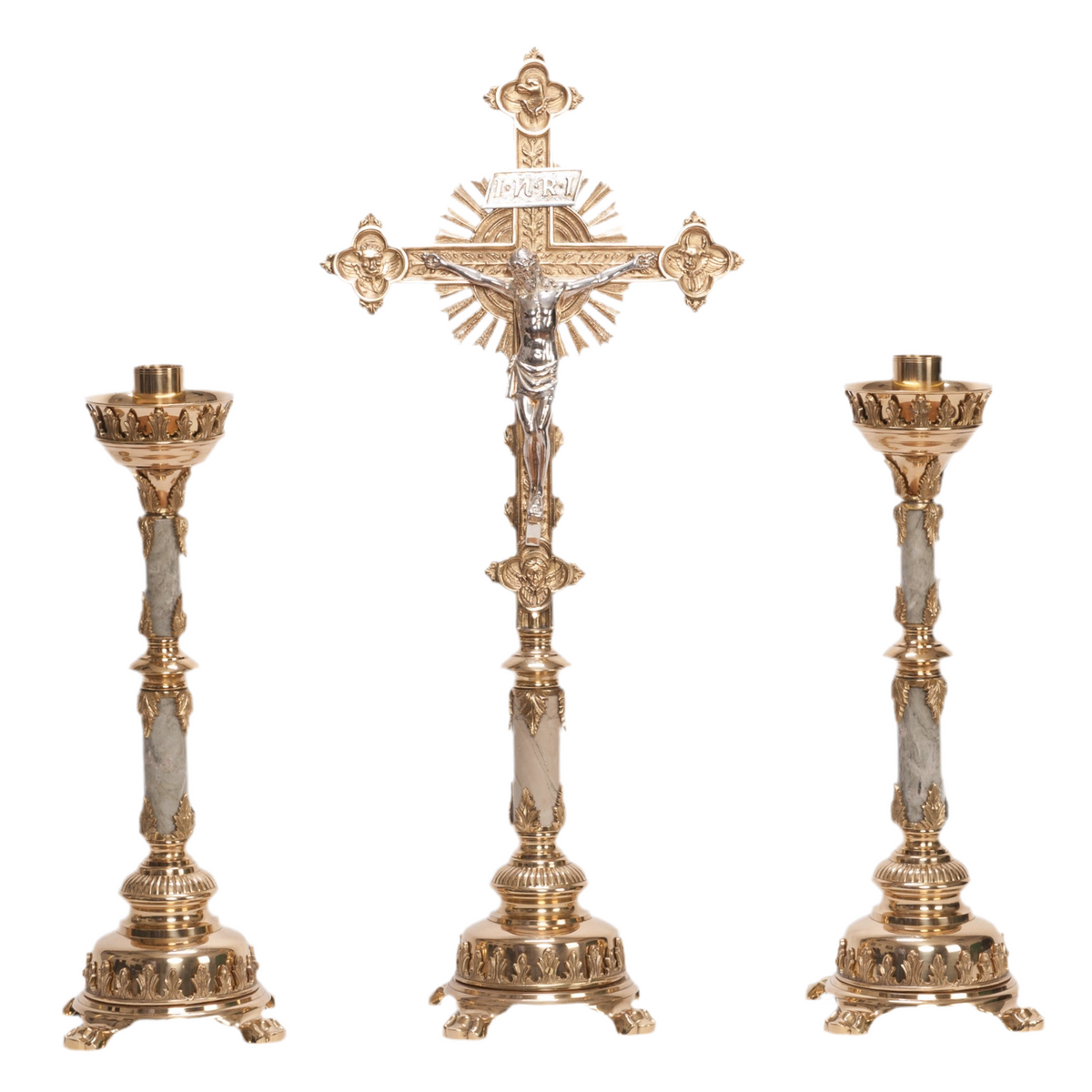 H-108B-MS Marble Stem Altar Crucifix
