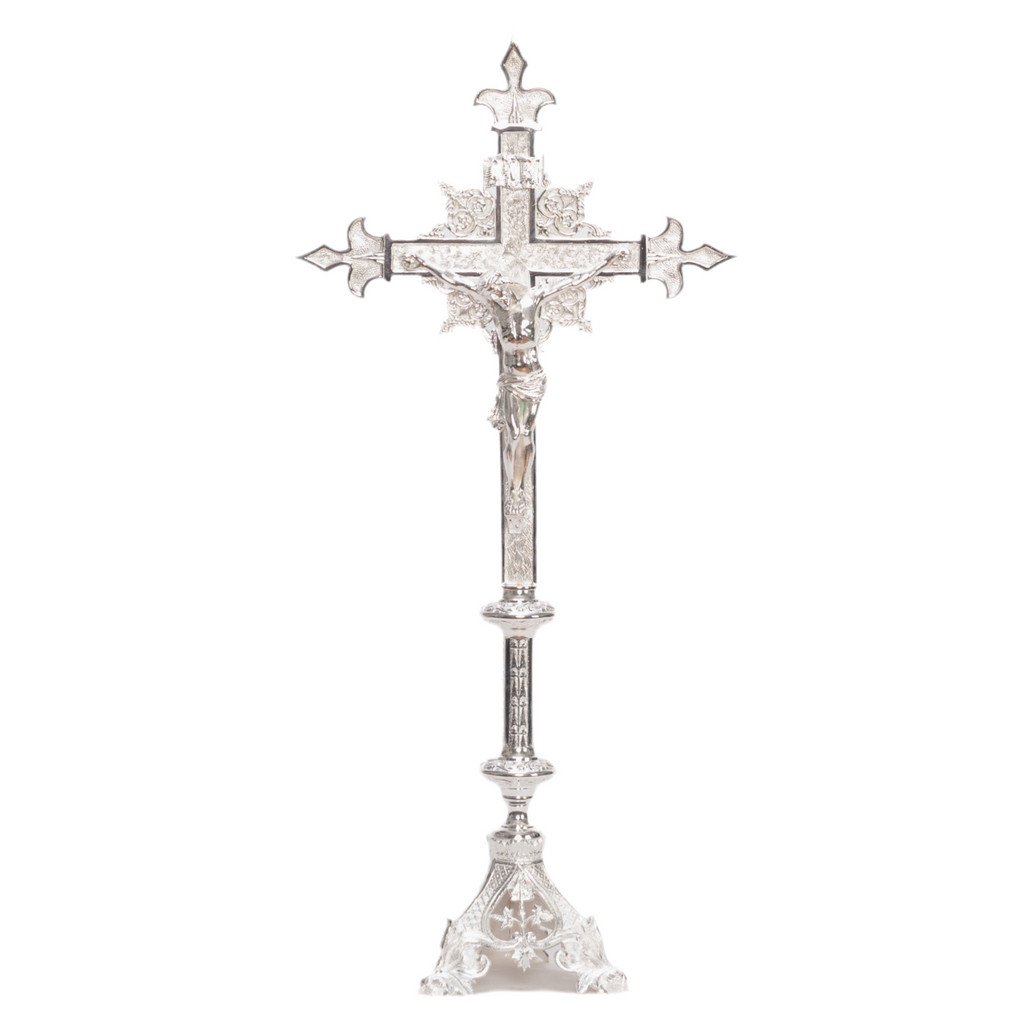 H-135ACS Silver Plated Altar Cross