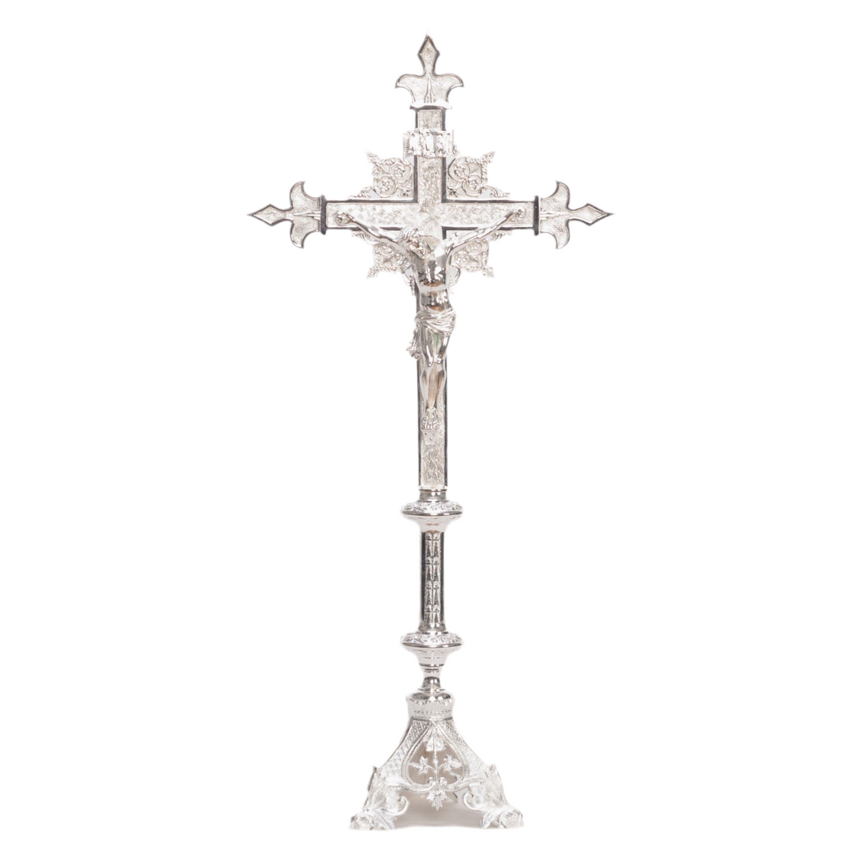 H-135ACS Silver Plated Altar Cross
